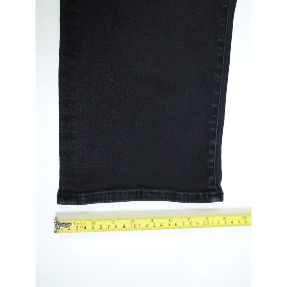MOTHER Rambler Zip Sneak Washed Black Straight Leg Jeans Patch Pocket 25 Capsule - Picture 13 of 16